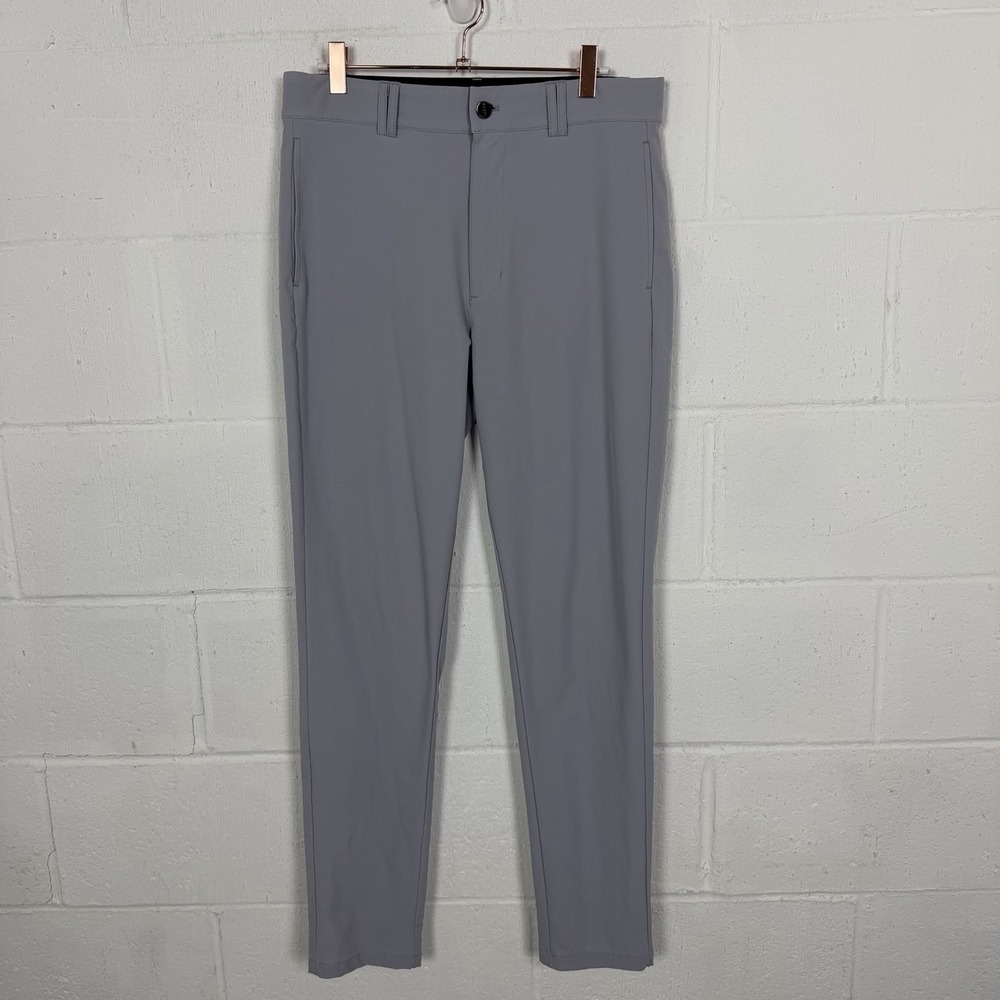 Bogey Plus One Mens Essential Pants Z 32 X 30 Gray Golf Performance Stretch Tech
